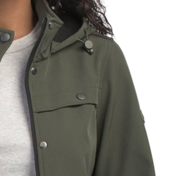 HUNTER Softshell Longline Coat With Cinched Waist - Picture 3 of 3